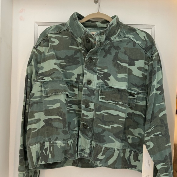 AMO Jackets & Blazers - AMO Military Patch Jacket - M - NWT